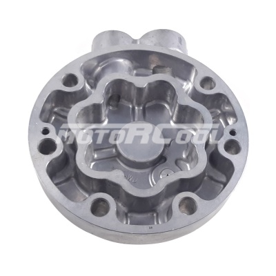 RC-U08586 Крышка компрессора на Sanden 7Н, 3/4"-18UNS, 7/8"-18UNS, аварийный клапан. Аналог на Ford Sterling