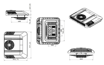 Электрический кондиционер моноблок TITAN 24V