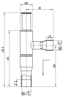 21-0796 Регулятор давления Титан KVL 22 аналог Danfoss 034L0045 7/8 пайка