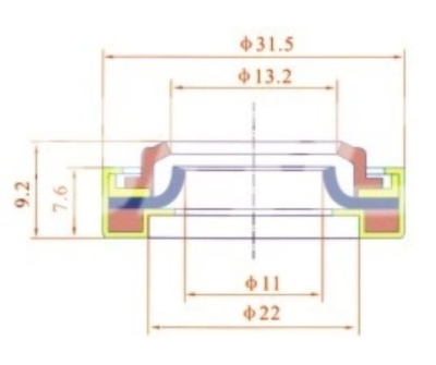 RC-U08317 Сальник компрессора GM da6/ hr6/ v5/ r4, double lips seal