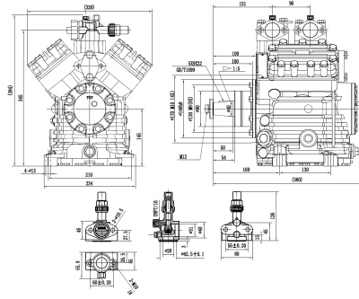 01-2604 Автомобильный компрессор кондиционера Титан