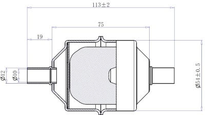 17-1053 Фильтр-осушитель автомобильного кондиционера Титан 053.3/8 пайка