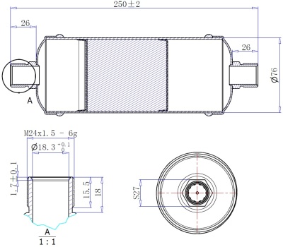 17-1932 Фильтр-осушитель автомобильного кондиционера Титан