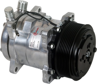 01-1012 Автомобильный компрессор кондиционера Титан 5H11 PV8 24V вертикальные выходы