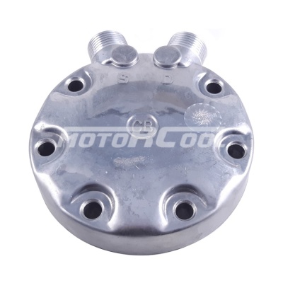 RC-U08177 Крышка компрессора на Sanden 7Н, выходы - вертикальные, O-Ring, 1"-14UNS, 1"-14UNS
