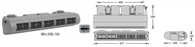 10-1085 Испаритель кондиционера BEU 228-100