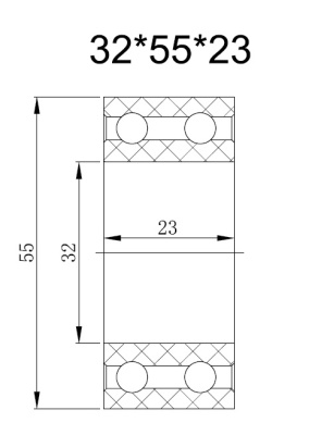 01-0994 Подшипник компрессора кондиционера Титан 55x32x23