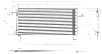 20-0470 Конденсатор кондиционера MAN TGA