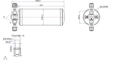 17-2791 Ресивер вертикальный автомобильного кондиционера Титан